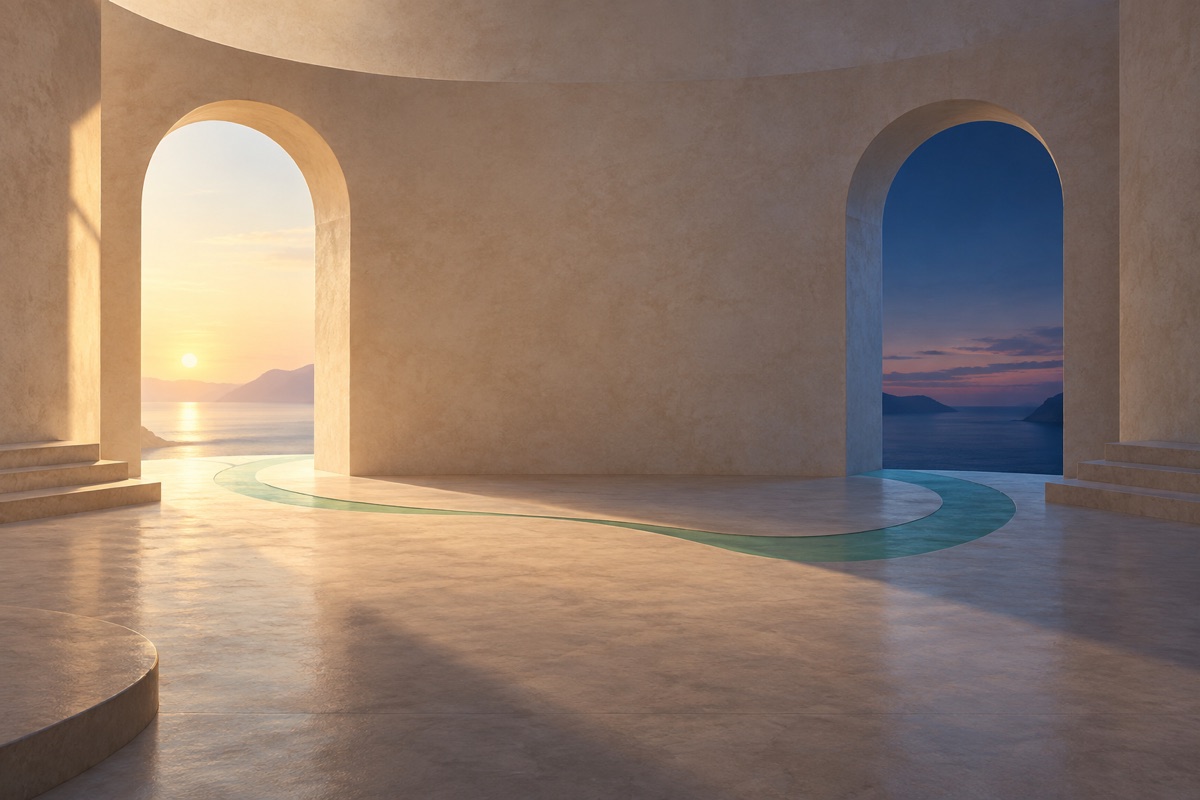 AI-generated illustration: Morning and evening passageways connected as an opening and a closing