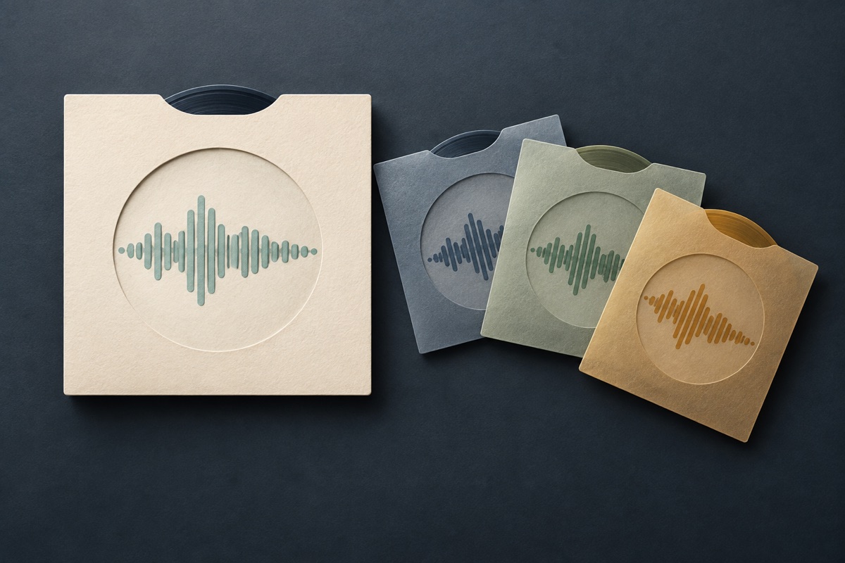 AI-generated illustration: An original audio sleeve kept separate from its edited versions
